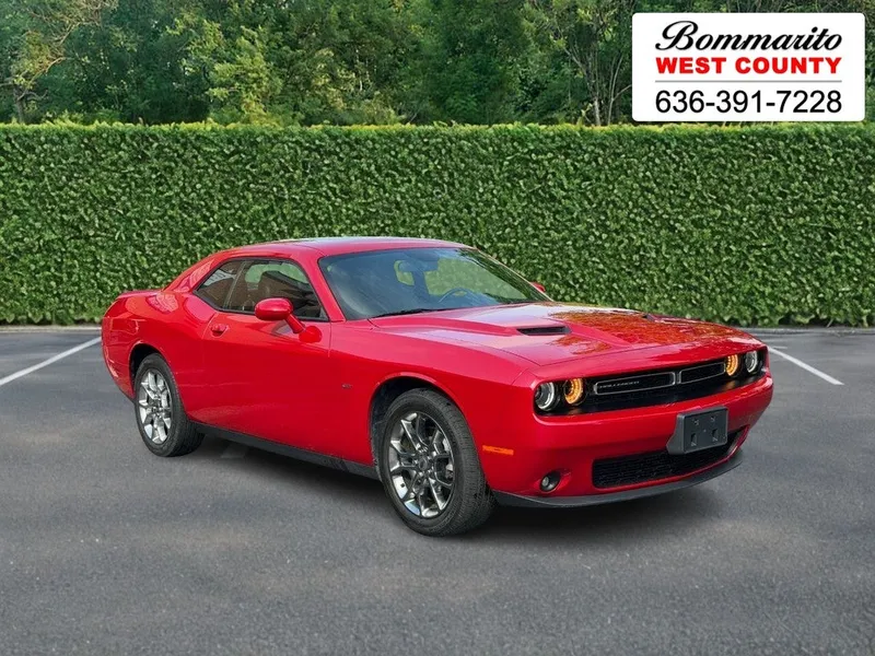 2017 Dodge Challenger GT Coupe in Redline Red Tricoat Pearl — front three-quarter view