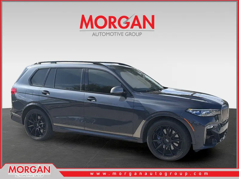 2022 BMW X7 M50i in Gray — front three-quarter view