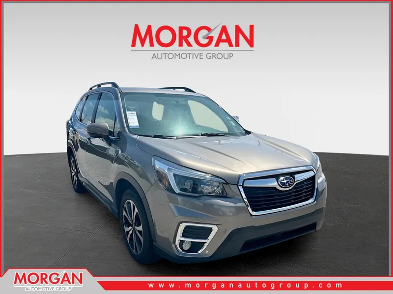 2021 Subaru Forester Limited in Brown — front three-quarter view