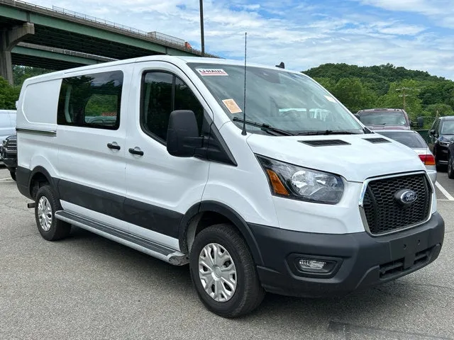 2025 Ford Transit Cargo Van Base in Oxford White — front three-quarter view