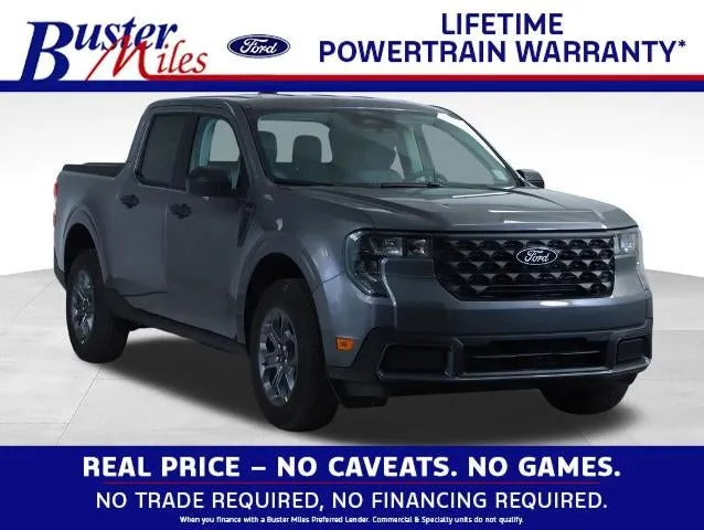 2026 Ford Maverick XLT in Carbonized Gray Metallic — front three-quarter view