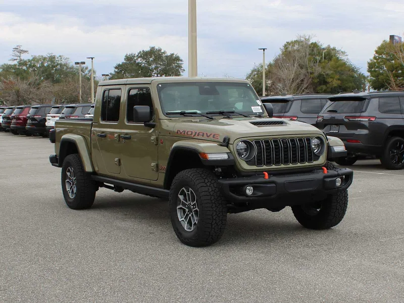 2026 Jeep Gladiator Mojave X in 41 Exterior Paint — front three-quarter view