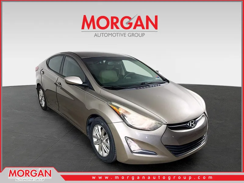 2015 Hyundai Elantra SE in Bronze — front three-quarter view