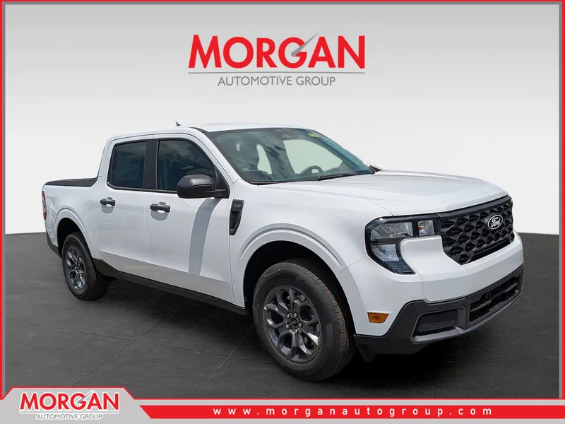 2026 Ford Maverick XLT in White — front three-quarter view