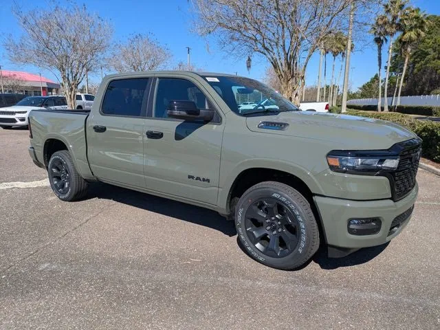 2026 RAM 1500 Big Horn/Lone Star in Serrano-Green Metallic Exterior Paint — front three-quarter view