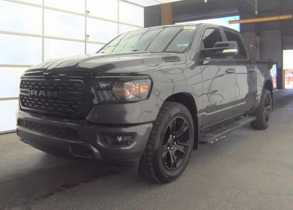 2022 Ram 1500 Big Horn/Lone Star in Gray — front three-quarter view