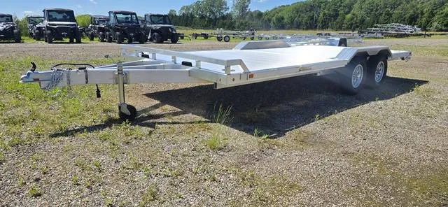 2027 Aluma 8x18Ft Aluminum Car/UTV Hauler For Sale. — front three-quarter view