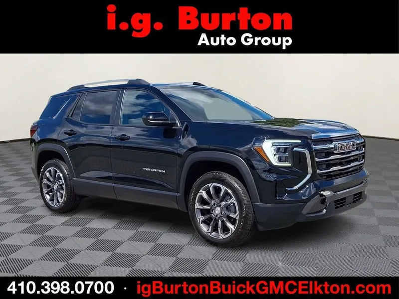 2026 GMC Terrain Elevation in Ebony Twilight Metallic — front three-quarter view