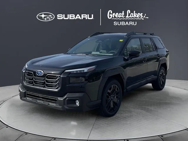 2026 Subaru OUTBACK Limited XT in Crystal Black Silica — front three-quarter view