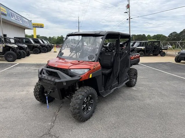 2026 Polaris® Ranger Crew XP 1000 EPS Premium Orange Rust w/ Accys — front three-quarter view