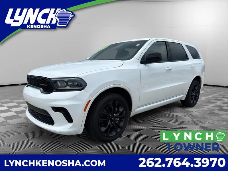 2026 Dodge Durango GT in White — front three-quarter view