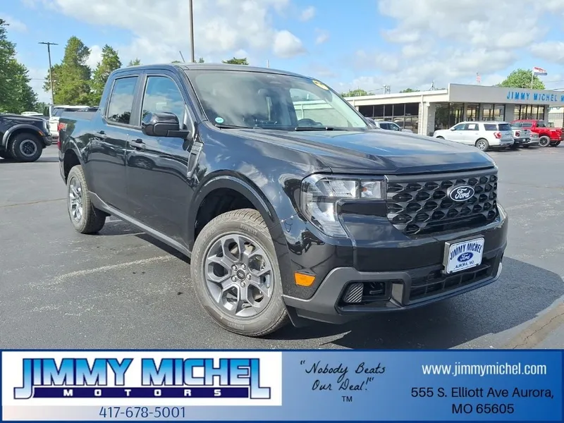 2026 Ford Maverick XLT in Shadow Black — front three-quarter view