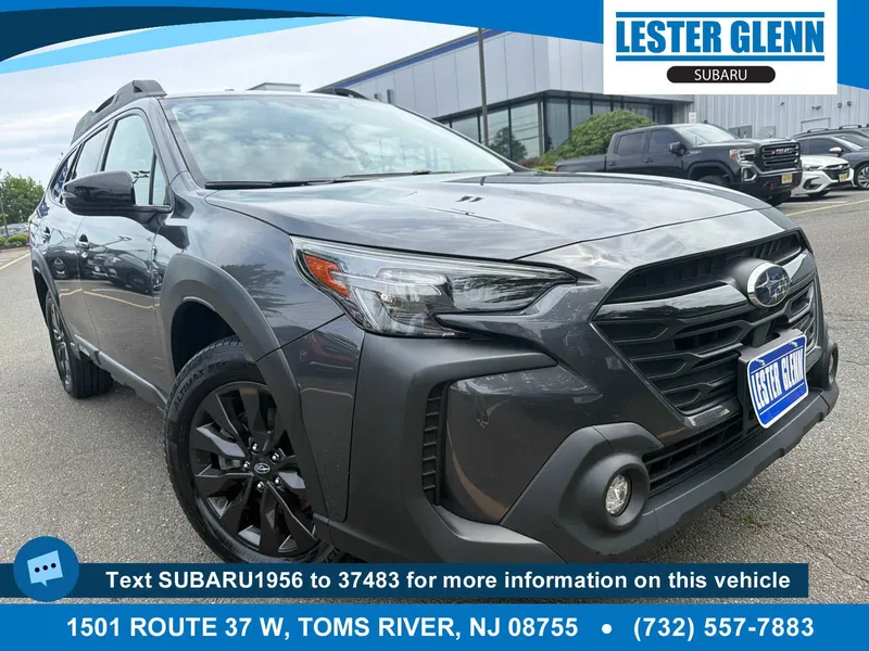 2024 Subaru Outback Onyx Edition in Magnetite Gray Metallic — front three-quarter view