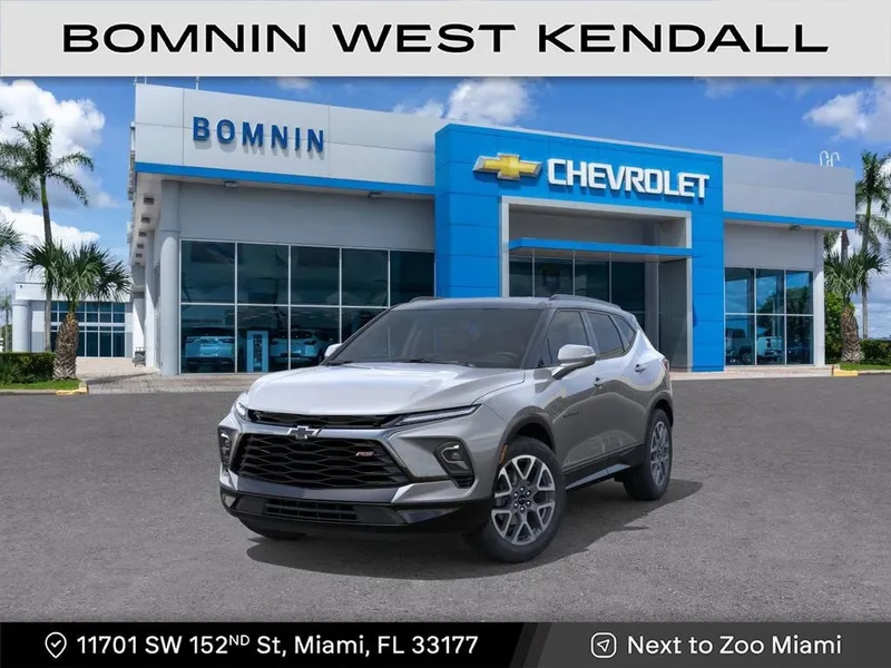 2026 Chevrolet Blazer RS in Sterling Gray Metallic — front three-quarter view