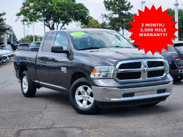 2024 RAM 1500 Classic SLT in Granite Crystal Metallic Clearcoat — front three-quarter view
