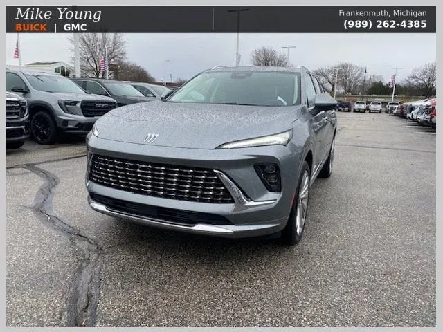 2026 Buick Envision Avenir in Moonstone Gray Metallic — front three-quarter view