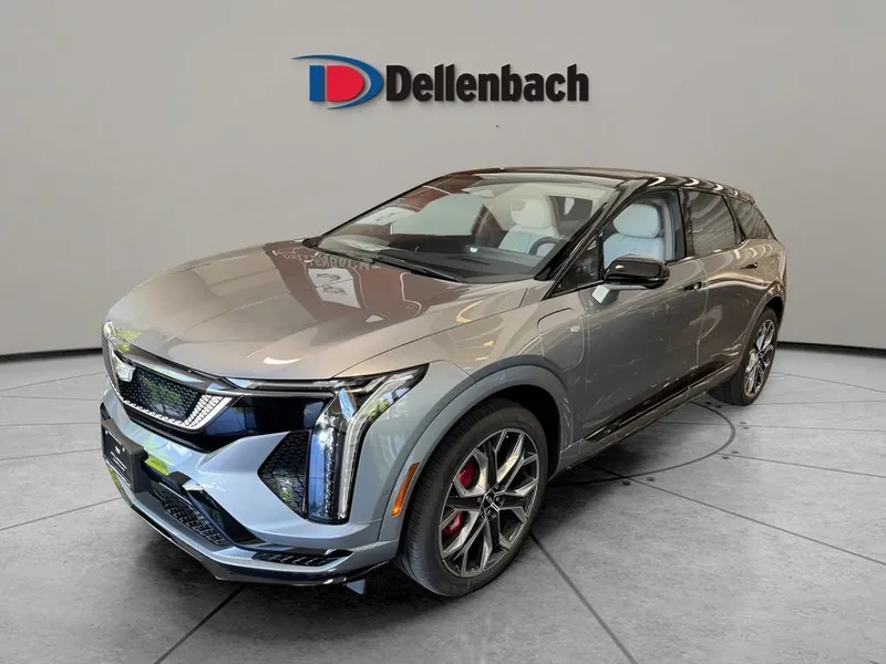 2026 Cadillac OPTIQ V-Series in Argent Silver Metallic — front three-quarter view