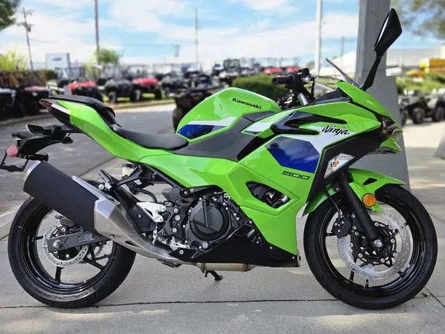 2026 Kawasaki Ninja® 500 — front three-quarter view