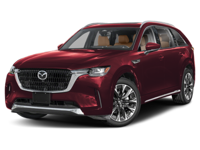 2026 Mazda CX-90 3.3 Turbo S Premium Plus in Red — front three-quarter view
