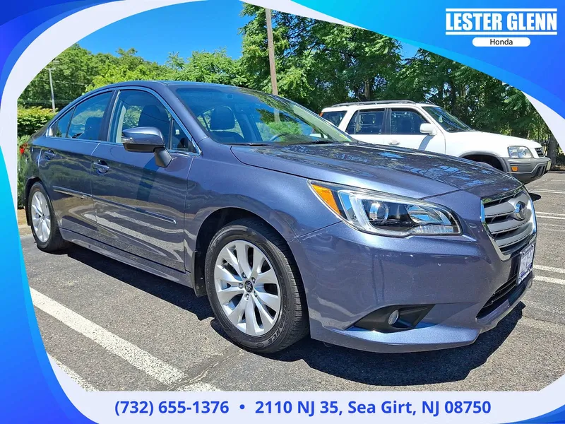 2017 Subaru Legacy Premium in Twilight Blue Metallic — front three-quarter view