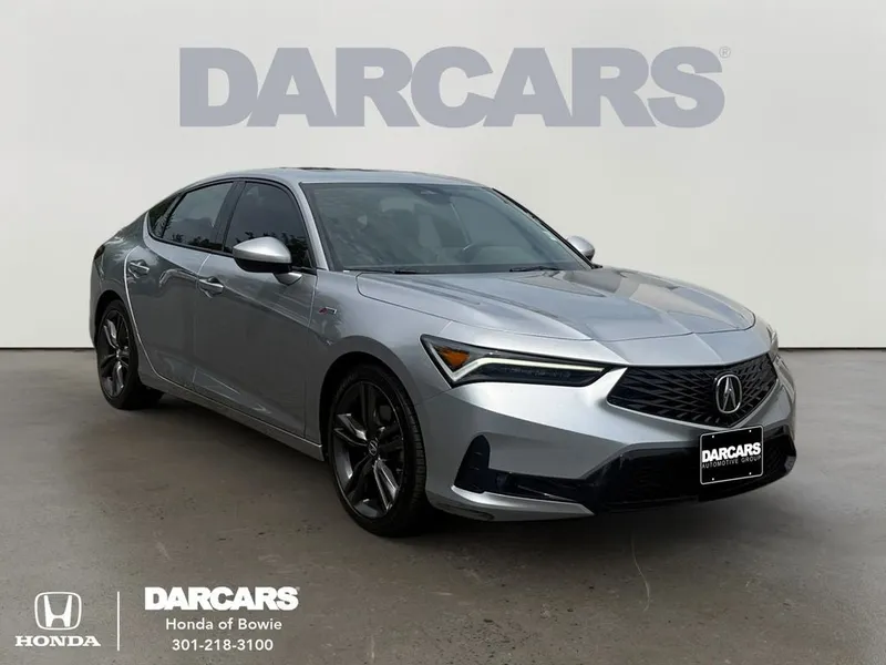 2023 Acura Integra A-Spec Package in Lunar Silver Metallic — front three-quarter view