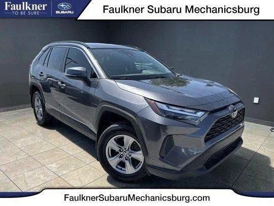 2024 Toyota RAV4 XLE FWD (GS) in Magnetic Gray Metallic — front three-quarter view