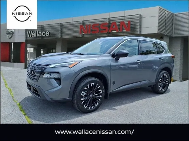 2026 Nissan Rogue Dark Armor in Gun Metallic Kad — front three-quarter view
