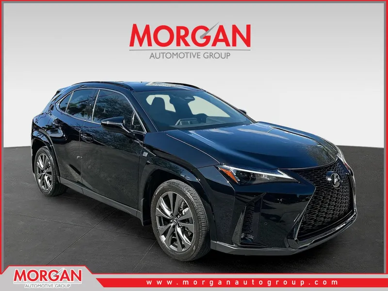 2025 Lexus UX 300h in Black — front three-quarter view