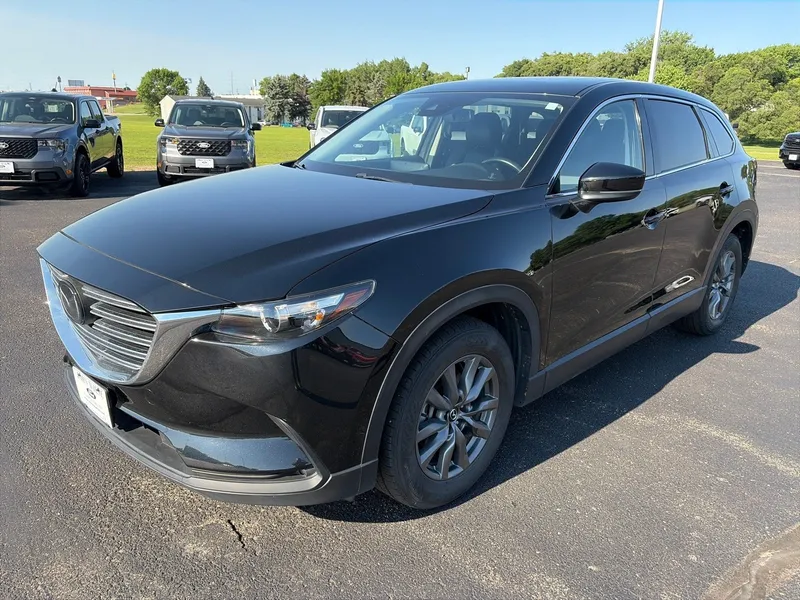 2023 Mazda Mazda CX-9 TOURING AWD in Jet Black Mica — front three-quarter view