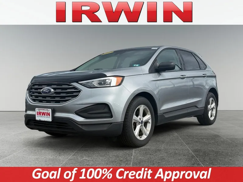 2020 Ford Edge SE in Silver — front three-quarter view