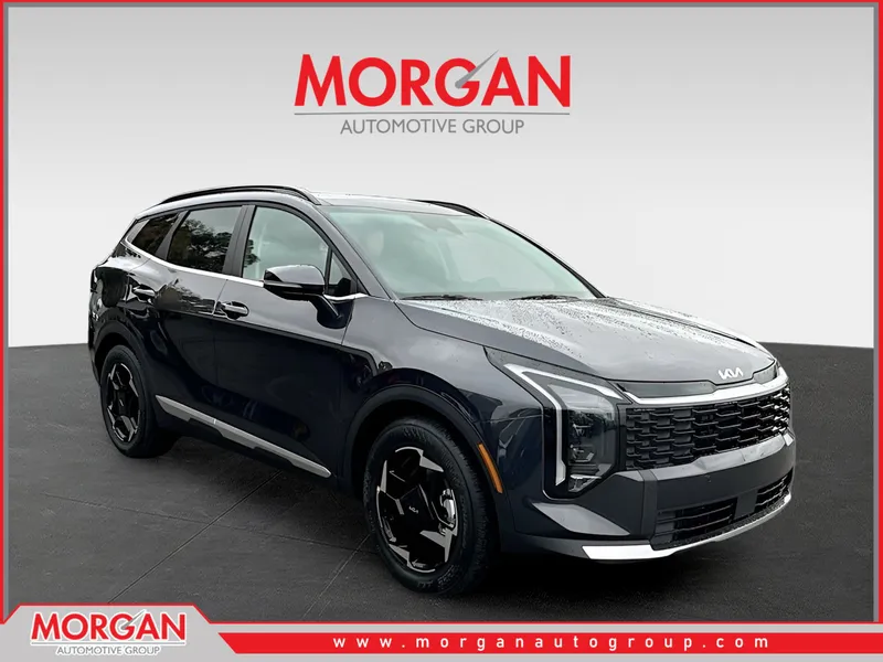 2026 Kia Sportage EX in Gray — front three-quarter view