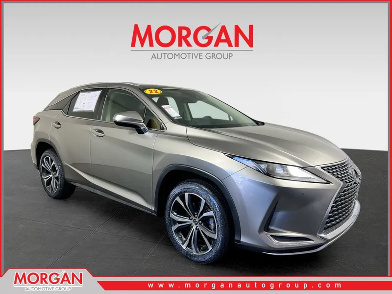 2022 Lexus RX 350 in Atomic Silver — front three-quarter view