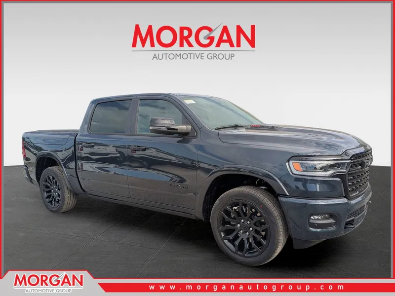 2026 Ram 1500 Limited in Blue — front three-quarter view