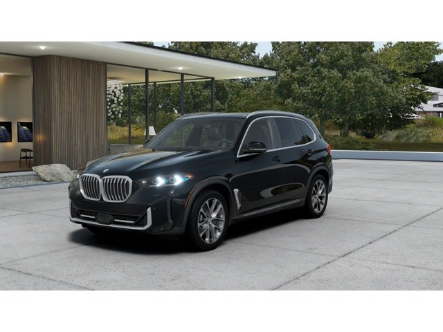 2026 BMW X5 xDrive40i in Black Sapphire Metallic — front three-quarter view