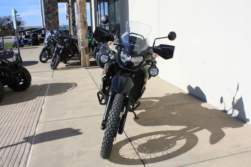 2026 Kawasaki KLR650 Adventure ABS — rear three-quarter view