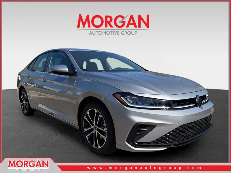 2026 Volkswagen Jetta 1.5T Sport in Silver — front three-quarter view