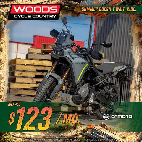 2026 CFMOTO Ibex 450 — front three-quarter view