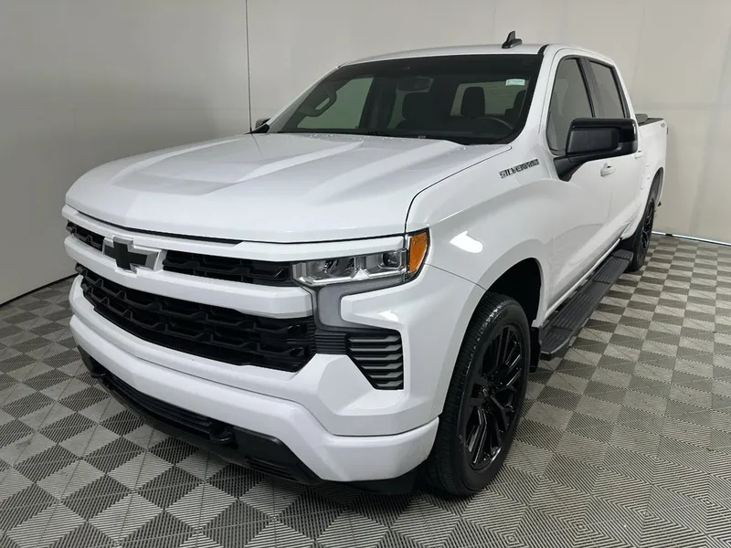 2024 Chevrolet Silverado 1500 RST in Summit White — front three-quarter view