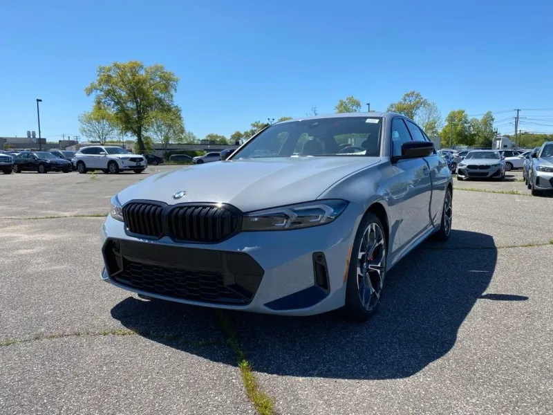 2026 BMW 3 Series 330i xDrive in Brooklyn Grey Metallic — front three-quarter view