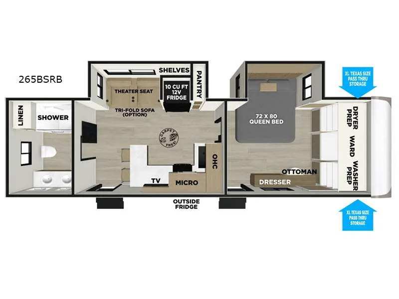 2026 Forest River RV Wildwood Heritage Glen 265BSRB — front three-quarter view