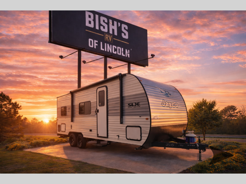 2026 Jayco Jay Flight SLX — front three-quarter view
