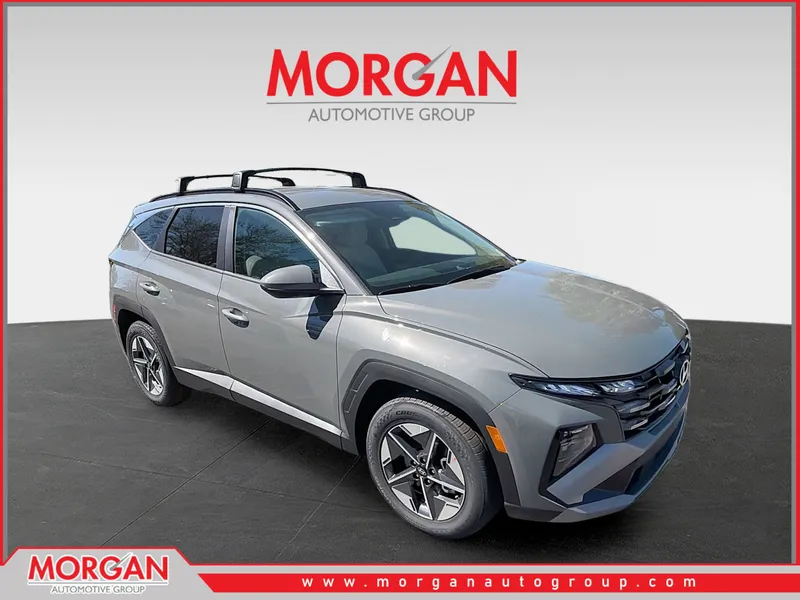 2026 Hyundai TUCSON SEL in Hampton Gray — front three-quarter view