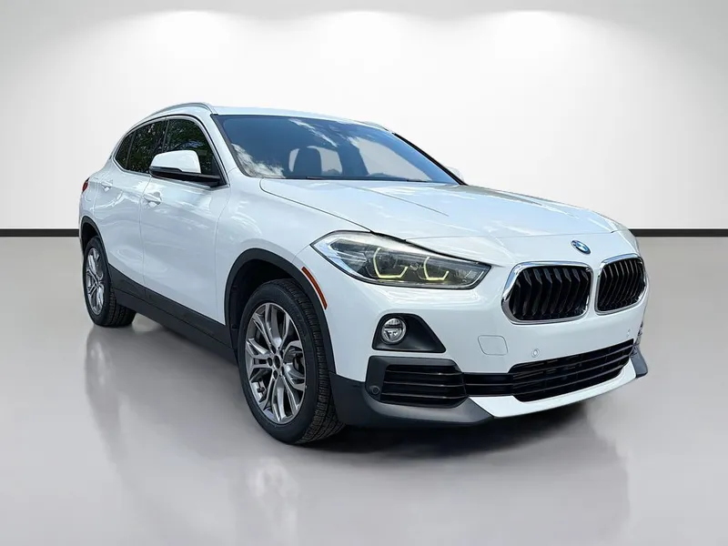 2019 BMW X2 xDrive28i in White — front three-quarter view
