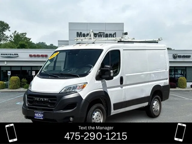 2023 RAM ProMaster Cargo Van BASE in Bright White Clearcoat — front three-quarter view