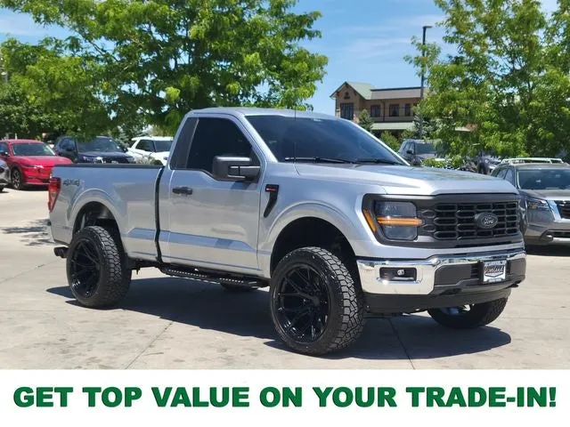 2024 Ford F-150 XL in Iconic Silver Metallic — front three-quarter view