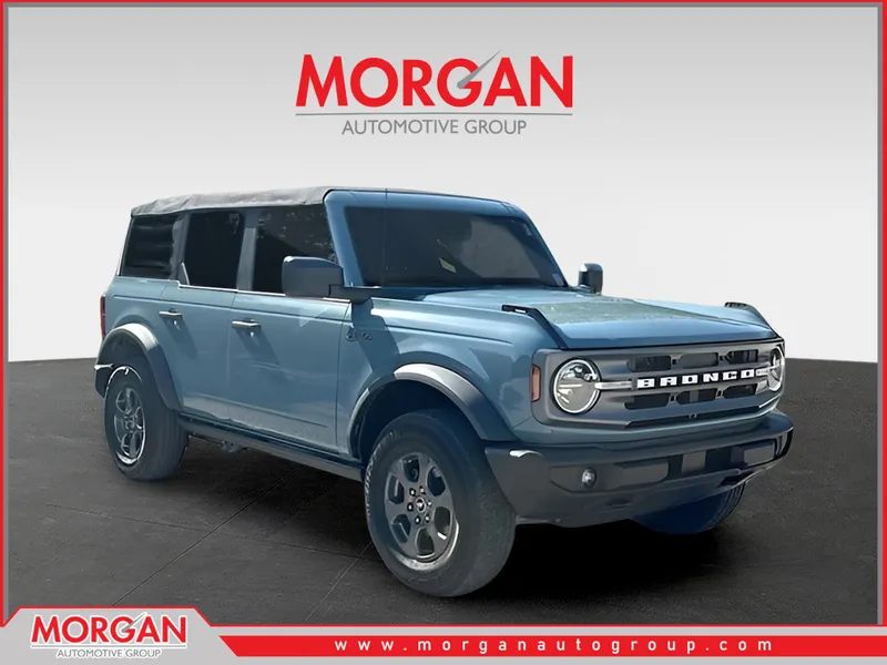 2021 Ford Bronco Big Bend in Area 51 — front three-quarter view
