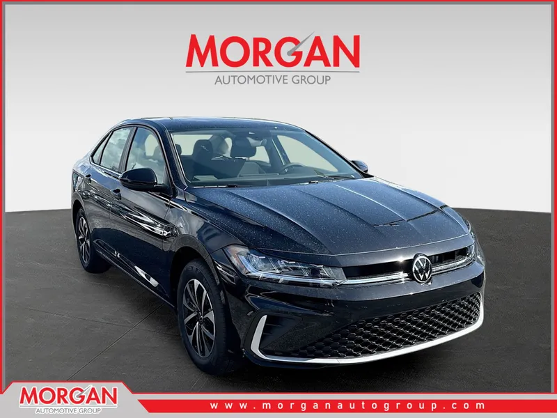2026 Volkswagen Jetta S in Black — front three-quarter view