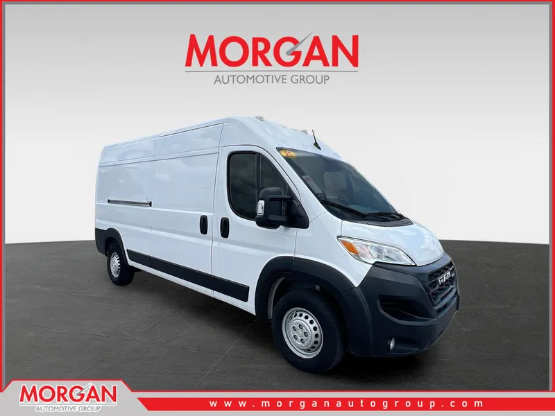 2025 Ram ProMaster 2500 High Roof in Bright White Clearcoat — front three-quarter view