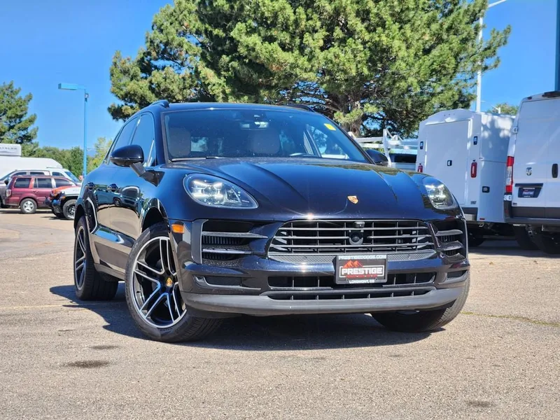 2021 Porsche Macan S in Jet Black Metallic — front three-quarter view