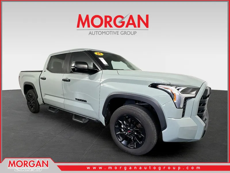 2024 Toyota Tundra SR5 in Lunar Rock — front three-quarter view